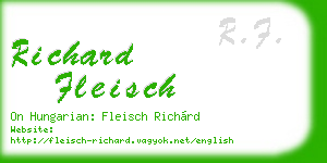 richard fleisch business card
